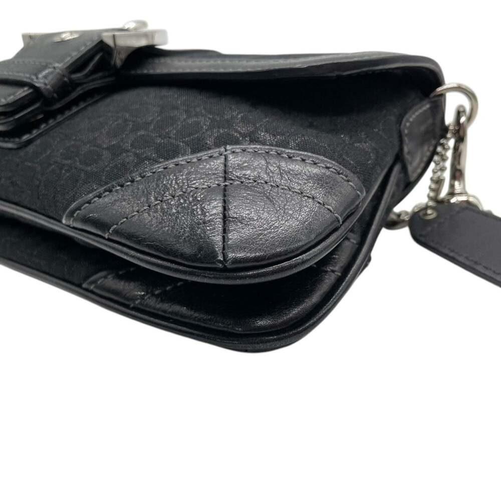 Coach Soho Mini Signature Handbag with Accessory Pouch in Canvas and Leather,... - Picture 11 of 16